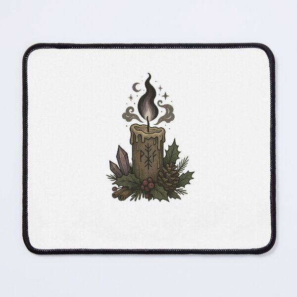 Item preview, Black Flame Yule Candle designed and sold by ResinandRelics.