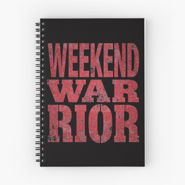 Item preview, Weekend Warrior – Bold Distressed Motivational Text Design designed and sold by HaarlemPinupParadise.