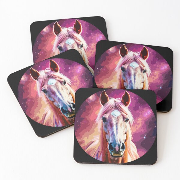 Item preview, Purple Cosmic Horse Portrait designed and sold by PeasyEasy.