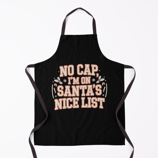 Item preview, No Cap, I'm on Santa's Nice List, funny Gen Z and gen Alpha Christmas designed and sold by NoetherSym.