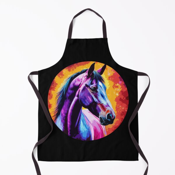 Item preview, Colorful Cosmic Horse Portrait designed and sold by PeasyEasy.
