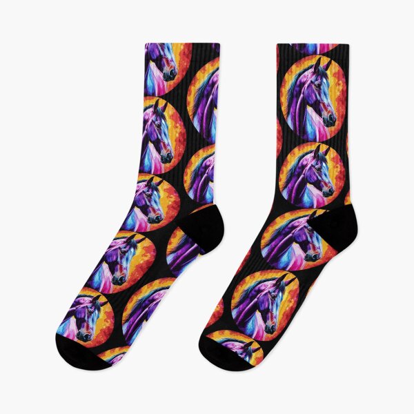 Item preview, Colorful Cosmic Horse Portrait designed and sold by PeasyEasy.