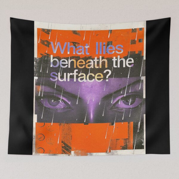 Item preview, Poster Manga Eyes Rain Noir Aesthetic designed and sold by Raw-Ink.