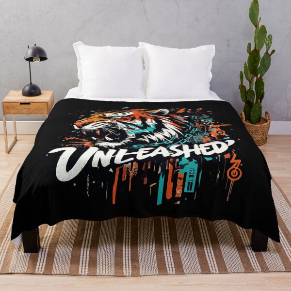 Item preview, Unleashed Tiger in City - Urban Graffiti Streetwear Art designed and sold by Design-Pro-21.