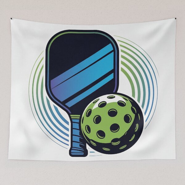Item preview, Pickleball Pulse – Radiant Paddle & Ball Graphic Emblem designed and sold by techy-rrr.