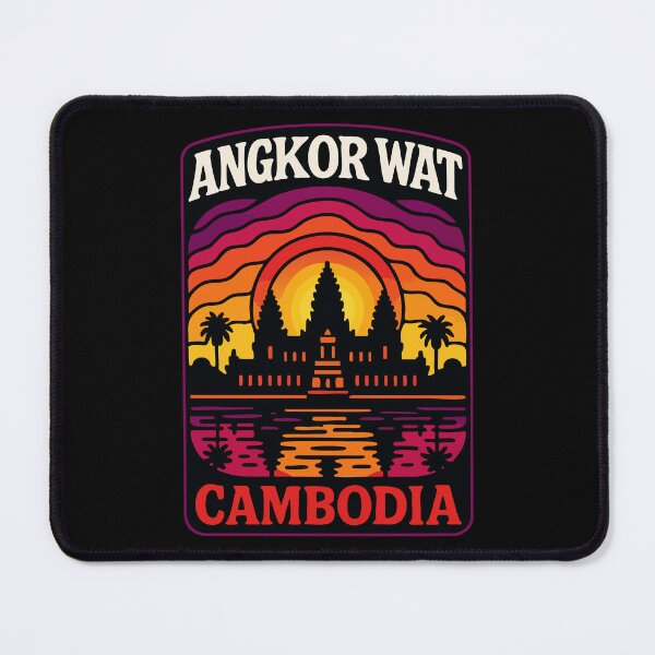 Item preview, Angkor Wat Cambodia Trippy Art Travel designed and sold by TomFrontierArt.