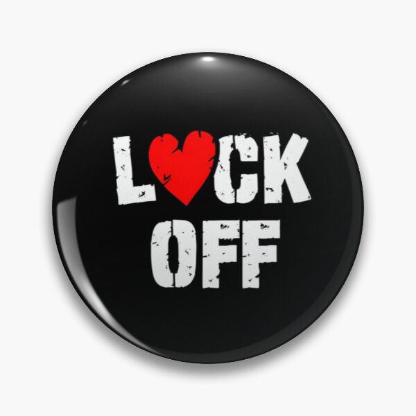 Item preview, LOCK OFF Heart Graphic – Bold Love & Detachment Statement Tee Design designed and sold by Bright Nest Studio.