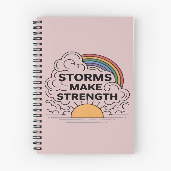 Item preview, Storms Make Strength – Motivational Quote Typography Design designed and sold by NEPHLIA.