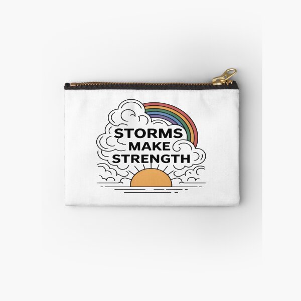Item preview, Storms Make Strength – Motivational Quote Typography Design designed and sold by NEPHLIA.
