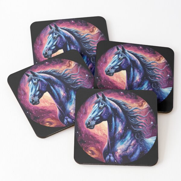 Item preview, Beautiful Colorful Cosmic Horse Portrait designed and sold by PeasyEasy.