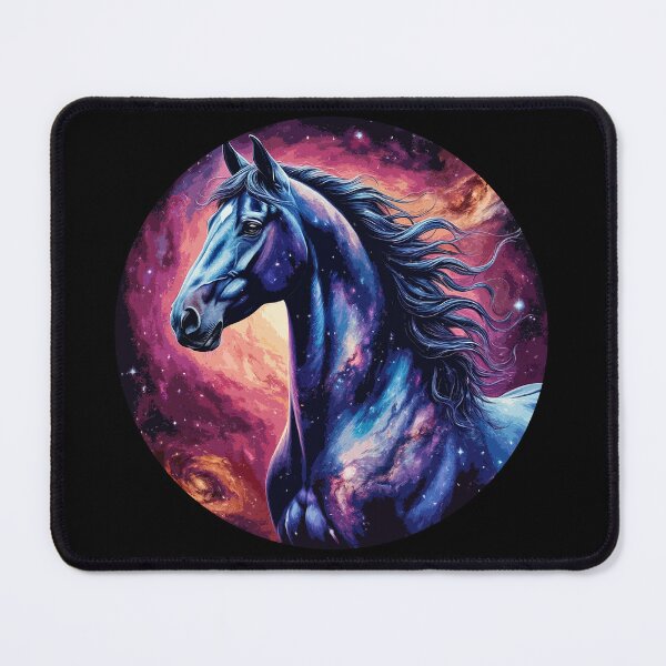 Item preview, Beautiful Colorful Cosmic Horse Portrait designed and sold by PeasyEasy.
