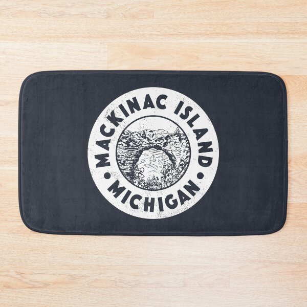 Item preview, Vintage Arch Rock Mackinac Island Circle Badge designed and sold by deadmansupplyco.