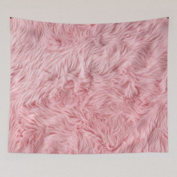 Item preview, fake pink fur texture pattern designed and sold by snnflower.