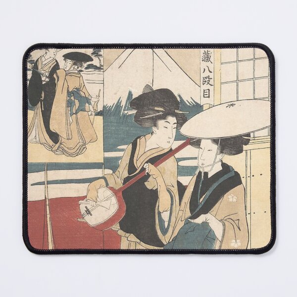 Item preview, Two Tori-oi by Kitagawa Utamaro designed and sold by AnimaliaStar.