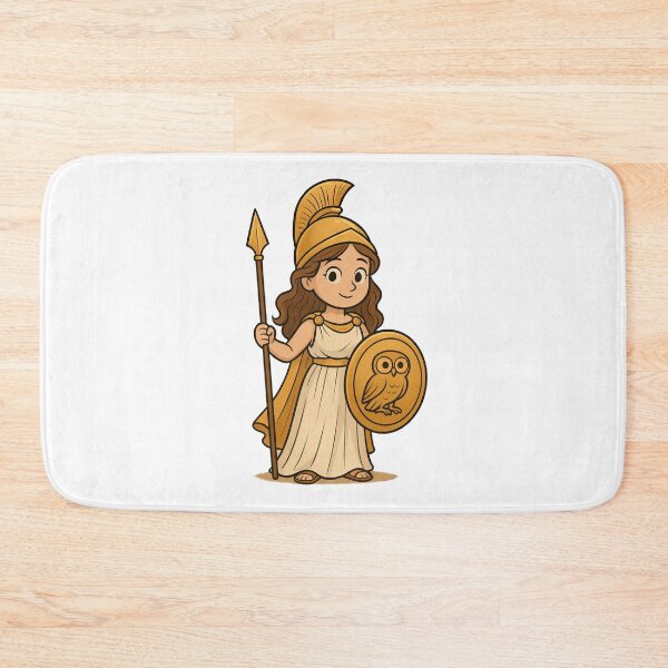 Item preview, Cute Cartoon Athena – Greek Mythology Character Art designed and sold by elgreko.