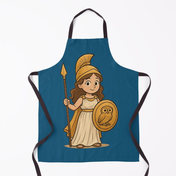 Item preview, Cute Cartoon Athena – Greek Mythology Character Art designed and sold by elgreko.
