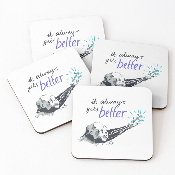 Item preview, It always get better - self motivation  designed and sold by CapriCreatives.