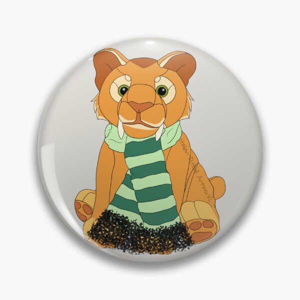 Item preview, Smilodon Plushie Drawing designed and sold by Italian Pitbull Artworks.