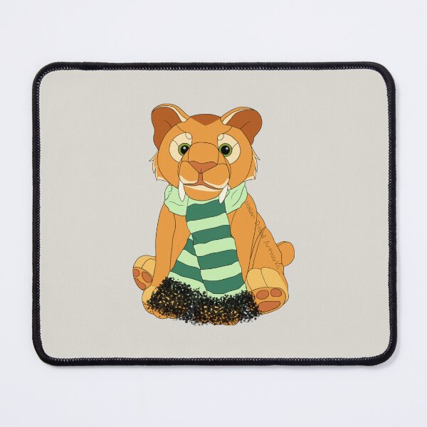 Item preview, Smilodon Plushie Drawing designed and sold by Italian Pitbull Artworks.