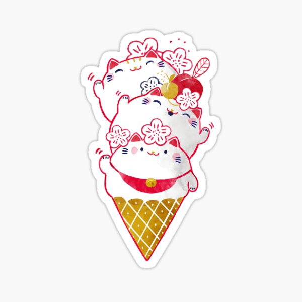 Tree scoops of good luck Sticker