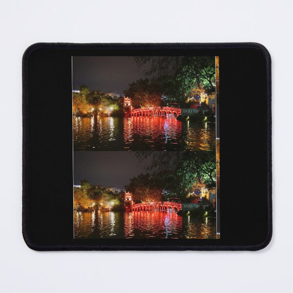 Item preview, Hanoi Old Bridge Quarter Night Scene designed and sold by FedericoPredov.