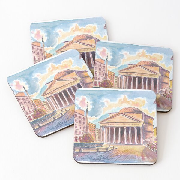 Item preview, Pantheon Sunlit Afternoon on Rome Piazza della Rotonda designed and sold by artshop77.