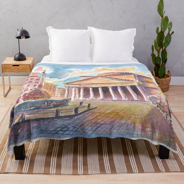 Item preview, Pantheon Sunlit Afternoon on Rome Piazza della Rotonda designed and sold by artshop77.