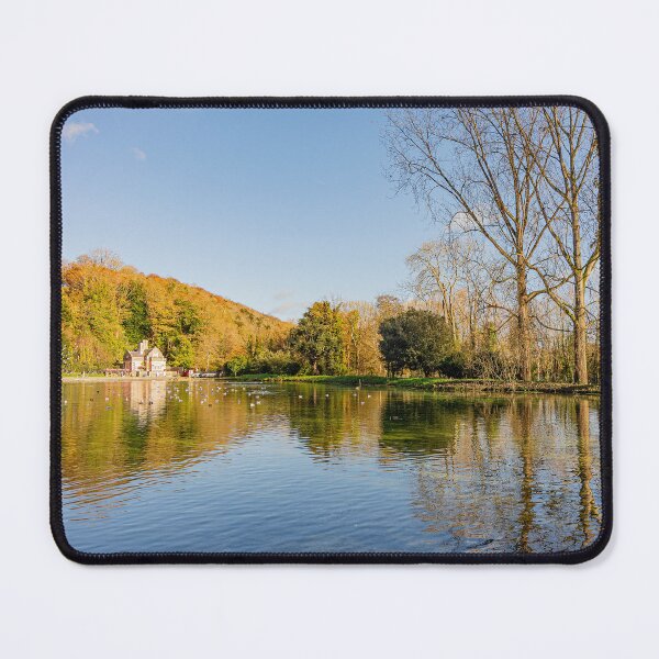 Item preview, Autumn colours and reflections - Swanbourne Lake, Arundel, West Sussex. designed and sold by HazyApplePhoto.