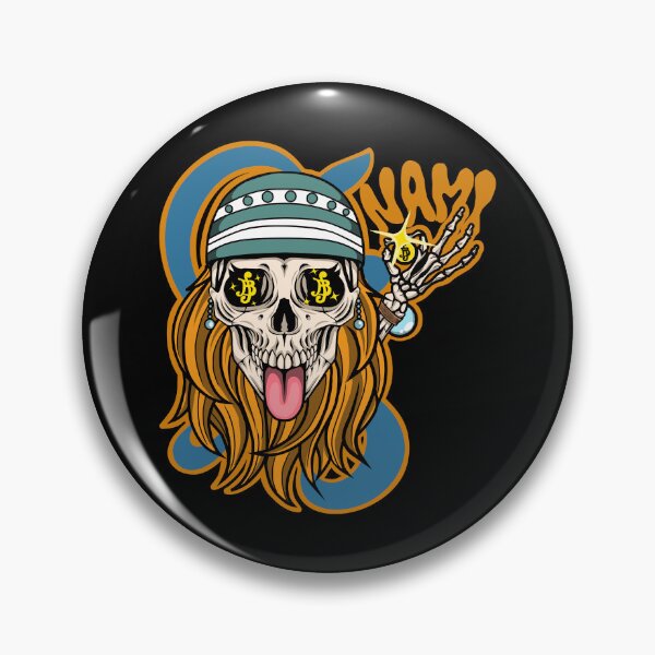 Item preview, one piece scene nami skull style designed and sold by davidthmpsn.