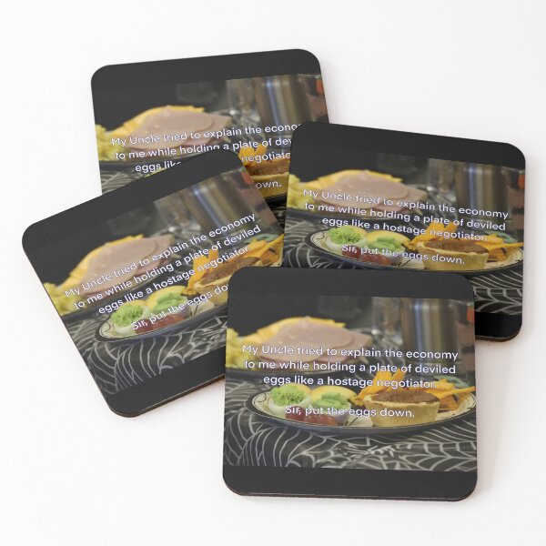 Item preview, Holiday Family Chaos Meme – Deviled Eggs Hostage Negotiator Funny Dinner Humor designed and sold by aadventures.