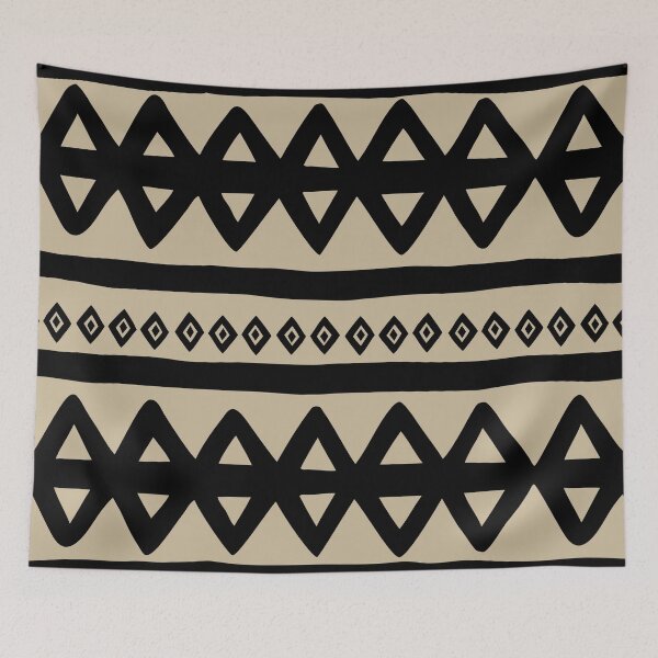 Item preview, Hand-Drawn Tribal Triangle Stripes Pattern designed and sold by Petra Lang.