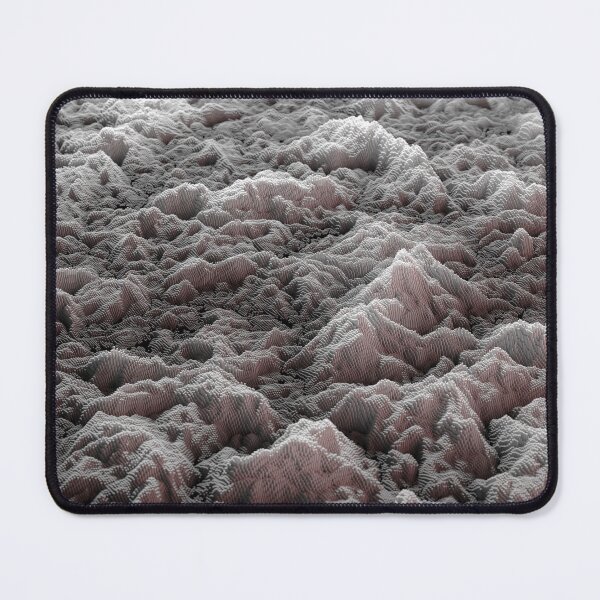 Item preview, Cubic Relief: Abstract Voxel 3D Landscape - Monochrome Texture designed and sold by Keltoi-art.