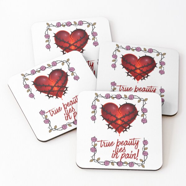Item preview, True Beauty Lies in Pain – Heart in Thorns Dark Aesthetic Design designed and sold by MagicMicki.