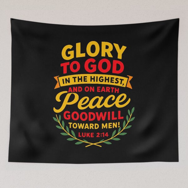 Item preview, Luke 2:14 Glory to God in the Highest designed and sold by plushism.