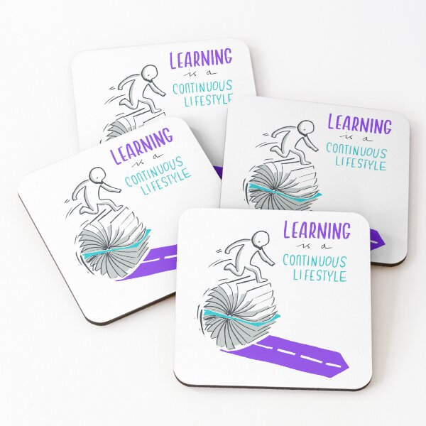 Item preview, Learning is a continuous lifestyle - self motivation  designed and sold by CapriCreatives.