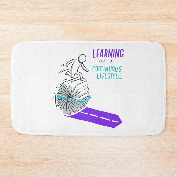Item preview, Learning is a continuous lifestyle - self motivation  designed and sold by CapriCreatives.