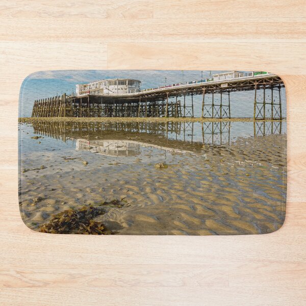 Item preview, Worthing Pier & Beach at low tide. designed and sold by HazyApplePhoto.