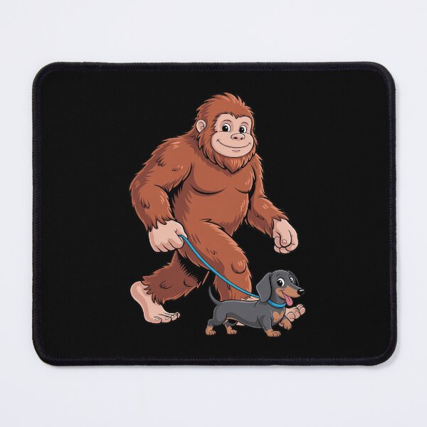 Item preview, Bigfoot Dachshund Dog Walk Sasquatch Lovers Men Women designed and sold by lilLilaBatArt.