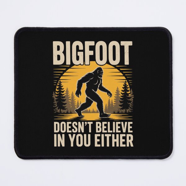 Item preview, Bigfoot Doesn't Believe in You Either Distressed designed and sold by lilLilaBatArt.