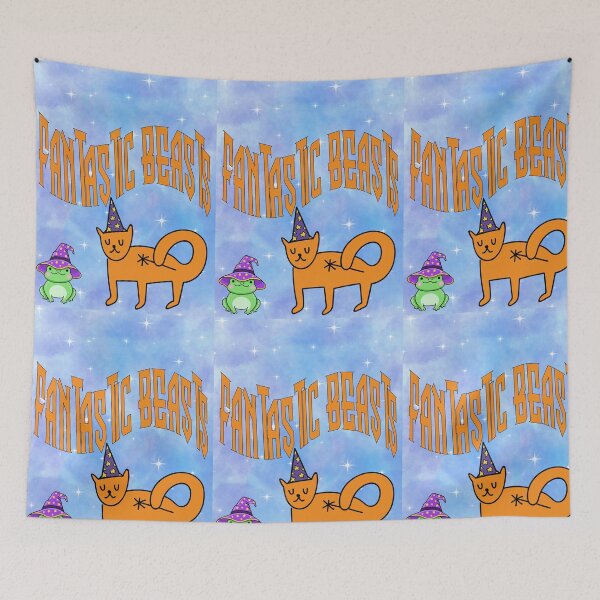 Item preview, Fantasy Creatures Shirt – Magic Cat With Wand & Wizard Frog designed and sold by MagicMicki.