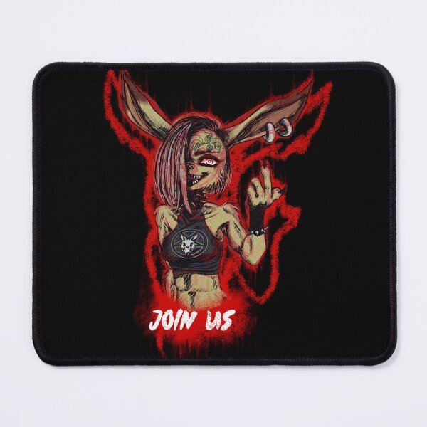 Item preview, Goth Furry Bunny Rabbit Girl Join Us Inviting designed and sold by GrotsqMachine.