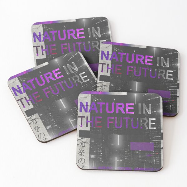 Item preview, Poster Nature In The Future Cyberpunk City designed and sold by Raw-Ink.