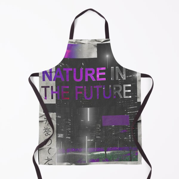 Item preview, Poster Nature In The Future Cyberpunk City designed and sold by Raw-Ink.