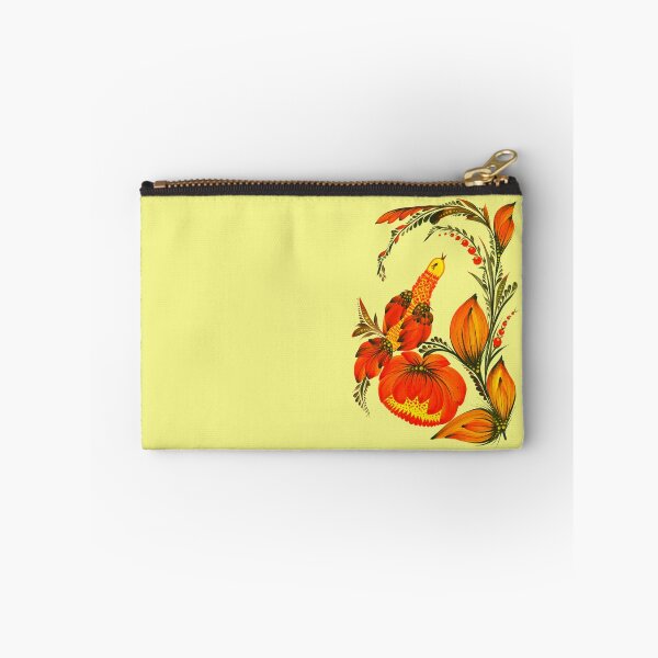 Item preview, Yellow orange bird in flowers, Petrykivka style, author's drawing Ukraine folk art designed and sold by Sunflower-7.