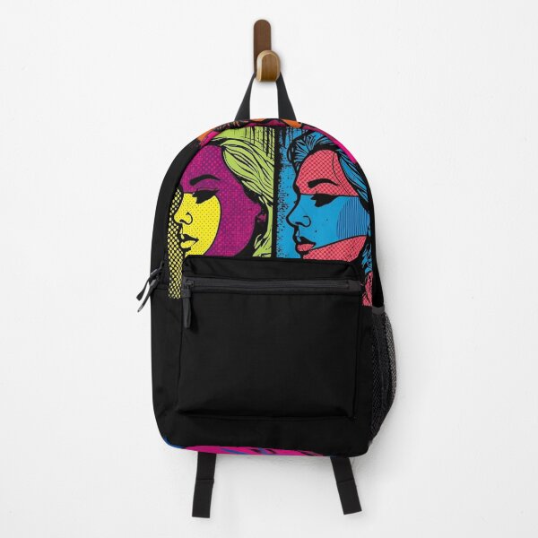 Item preview, Pop Art Woman Portrait – Colorful Graffiti Style Panels designed and sold by PLUSHIWORLDtm.