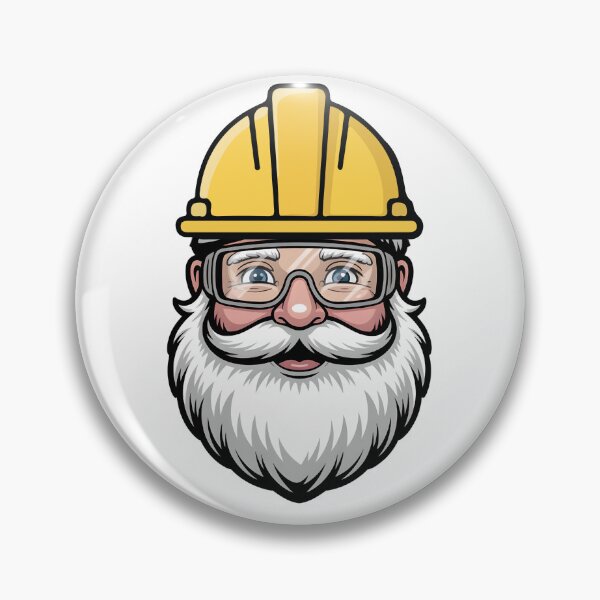 Item preview, Santa Claus Head with Safety Helmet - Health and Safety Design  designed and sold by PeteLawliiet.