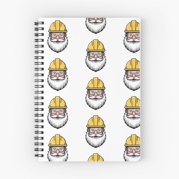 Item preview, Santa Claus Head with Safety Helmet - Health and Safety Design  designed and sold by PeteLawliiet.