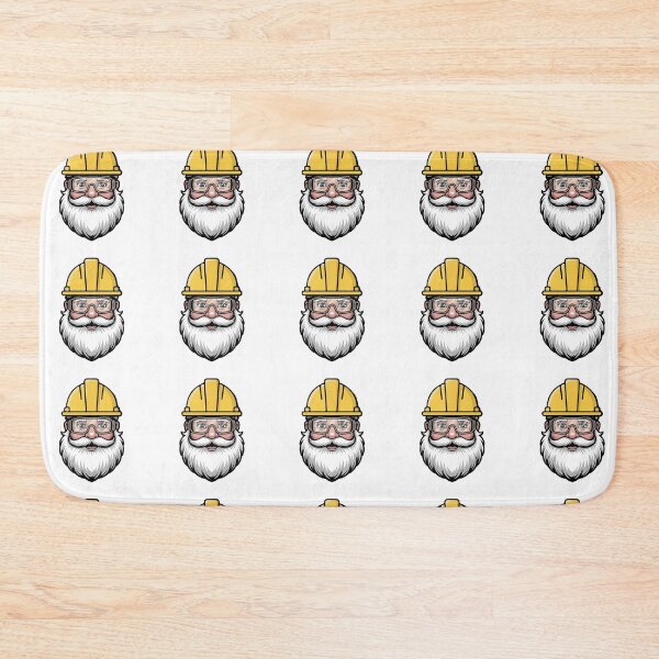 Item preview, Santa Claus Head with Safety Helmet - Health and Safety Design  designed and sold by PeteLawliiet.