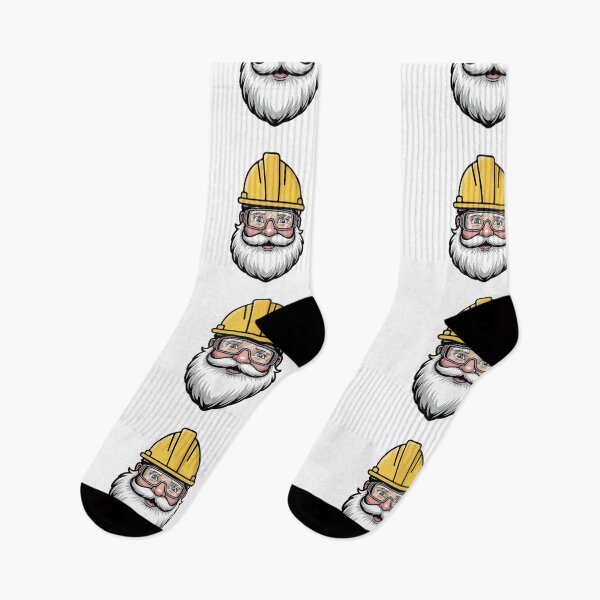 Item preview, Santa Claus Head with Safety Helmet - Health and Safety Design  designed and sold by PeteLawliiet.