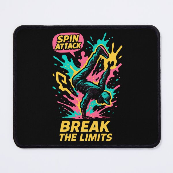 Item preview, Retro Graffiti Breakdancer Street Art Break The Limits designed and sold by SholoStudio.
